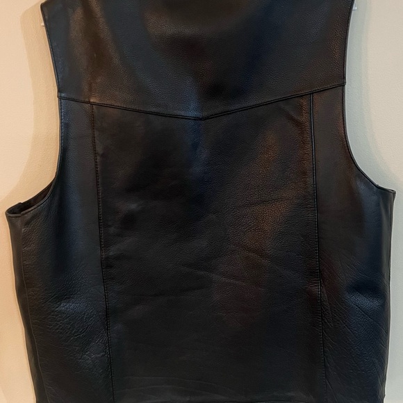 🔥Mens XL Leather Motorcycle Vest🔥 - Picture 4 of 10